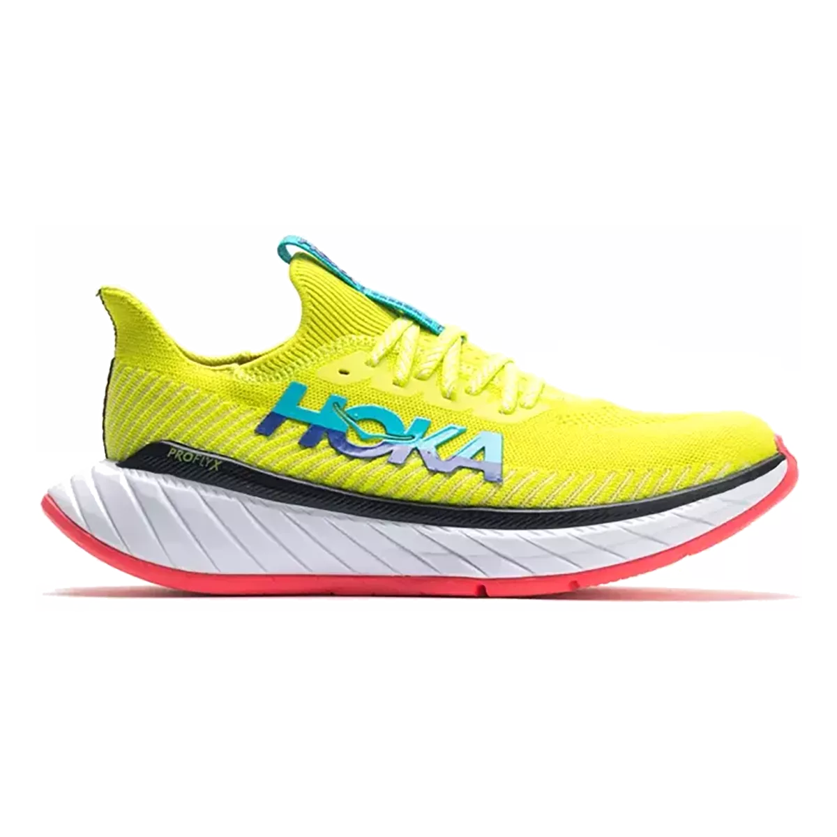 Men's Hoka One One Carbon X 3, Evening Primrose/Scuba Blue, 11 D Medium