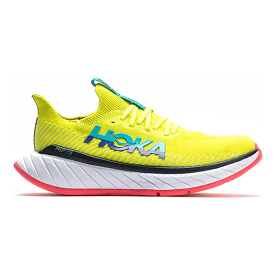 Men's Hoka One One Carbon X 3, Evening Primrose/Scuba Blue, 11 D Medium