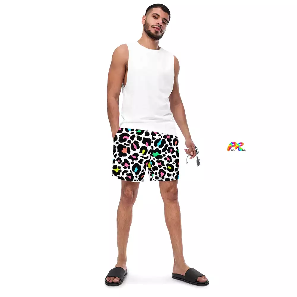 Men's Leopard Print Swim Trunks