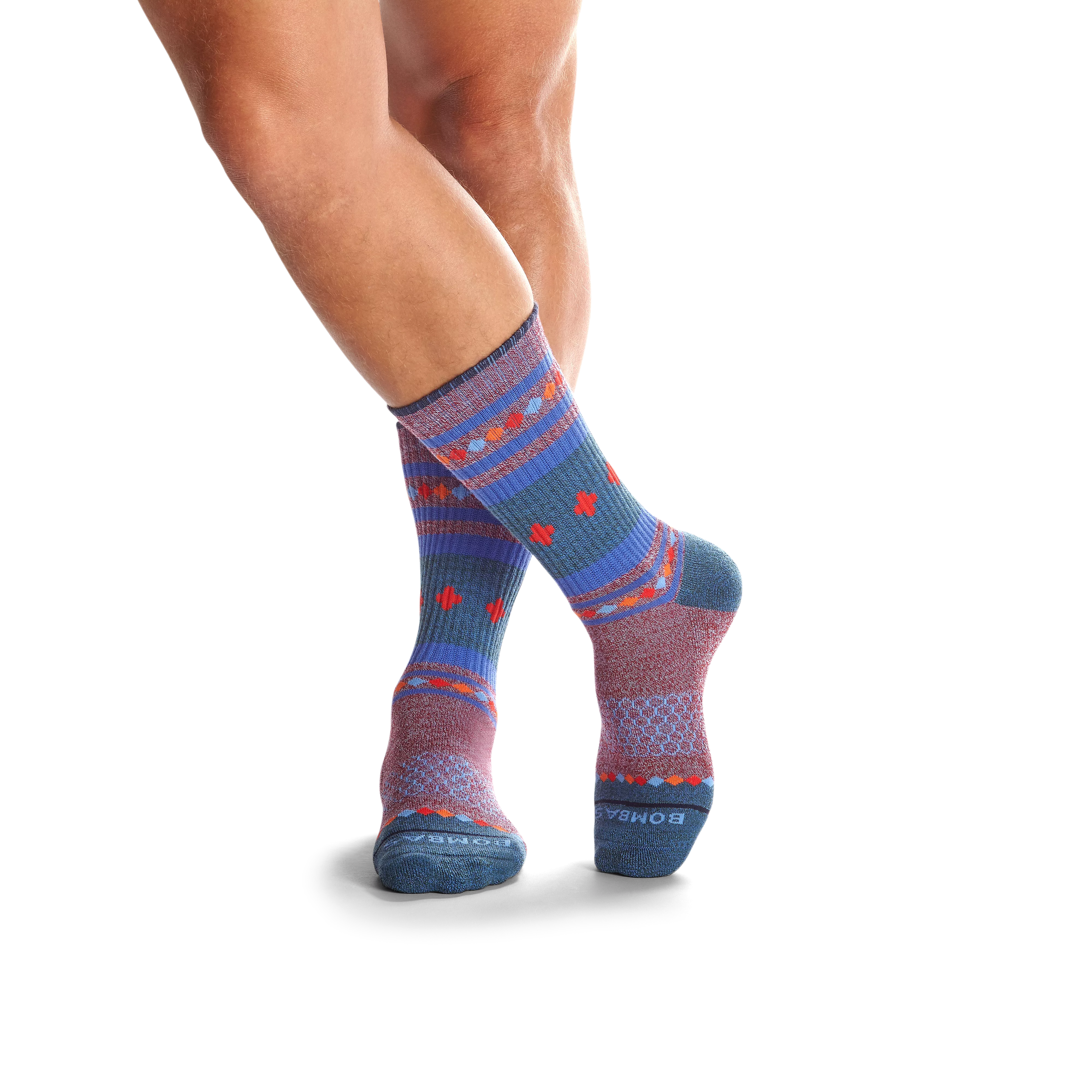 Men's Merino Wool Blend Calf Sock 4-Pack Gift Box