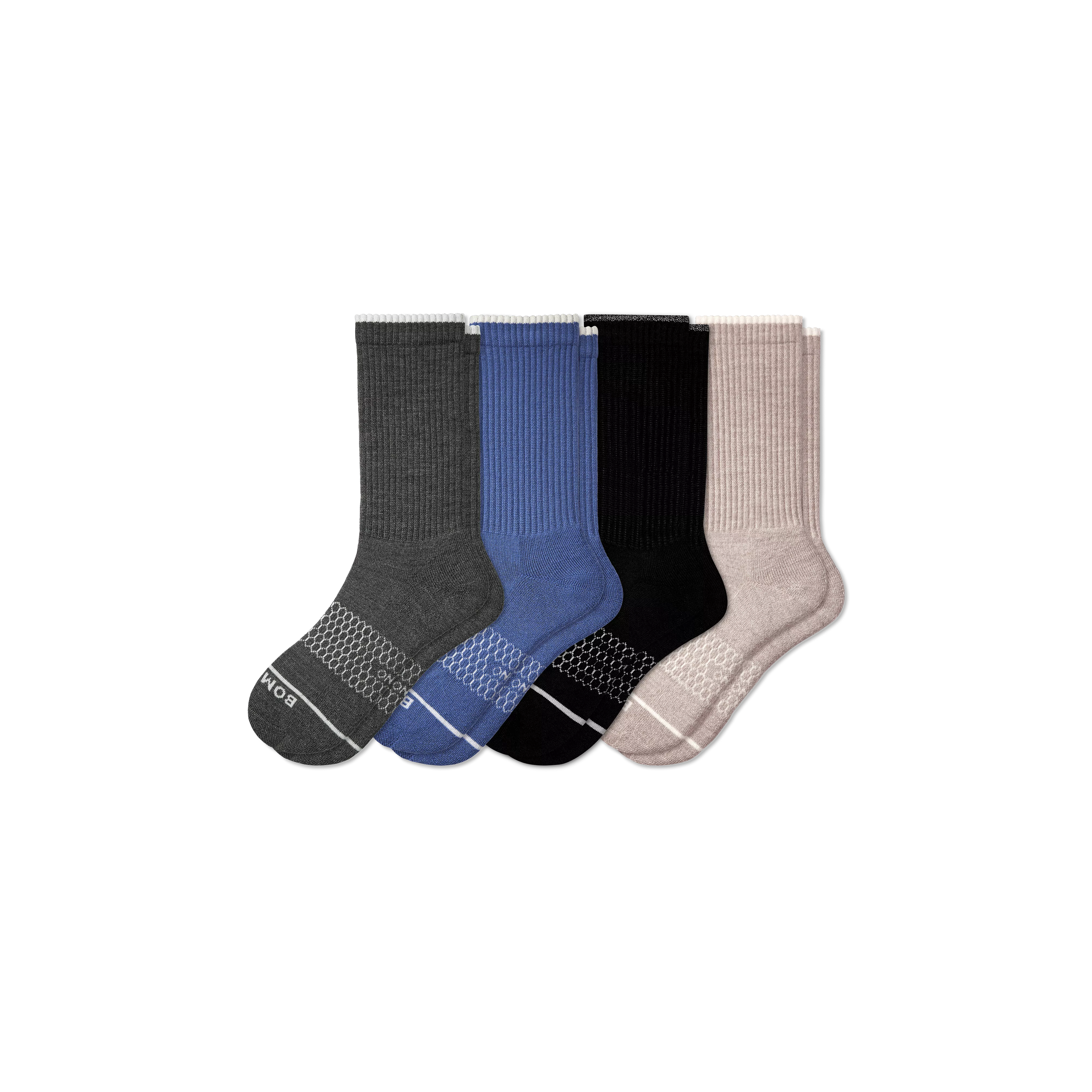 Men's Merino Wool Blend Calf Sock 4-Pack