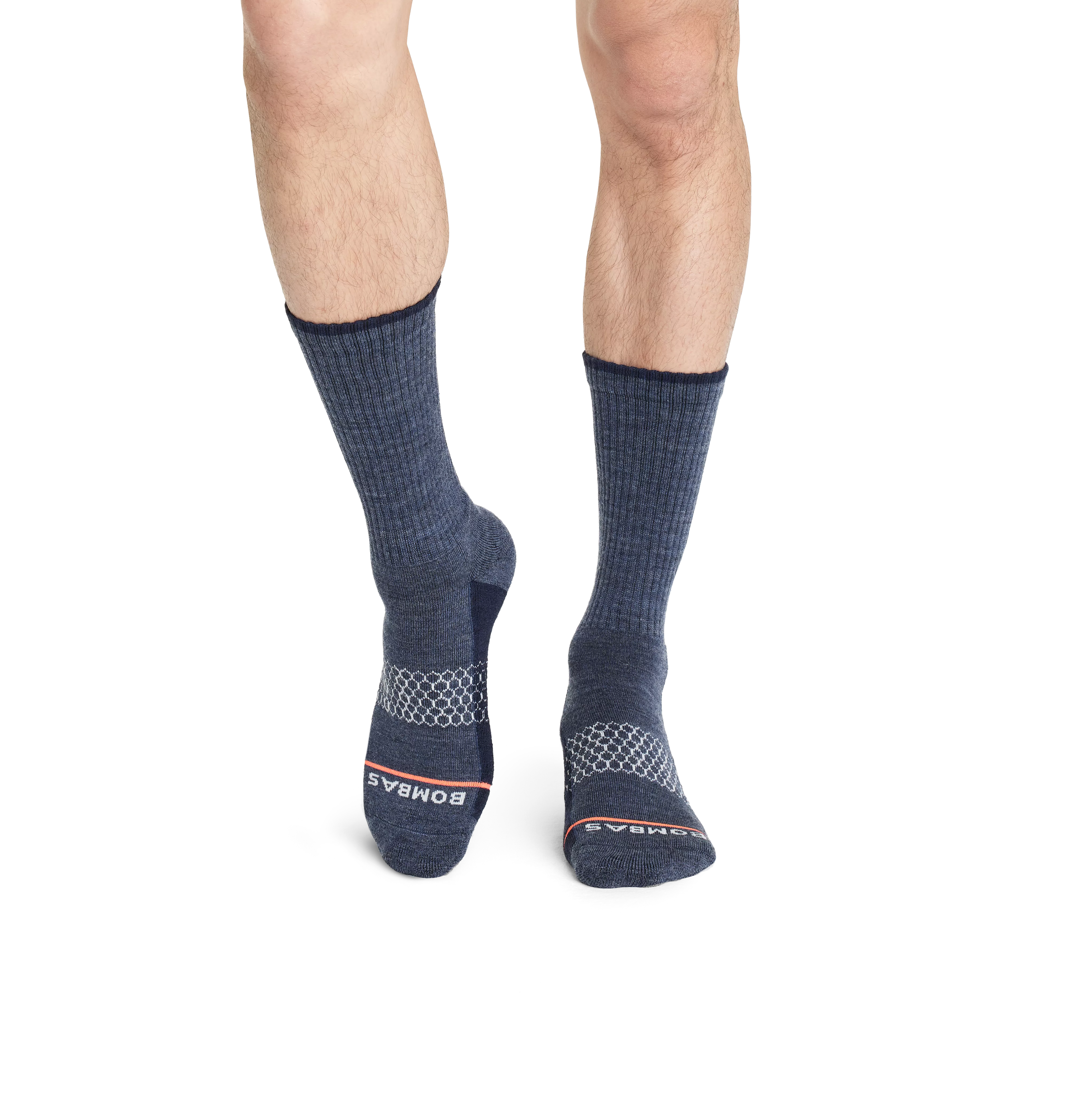 Men's Merino Wool Blend Calf Sock 4-Pack