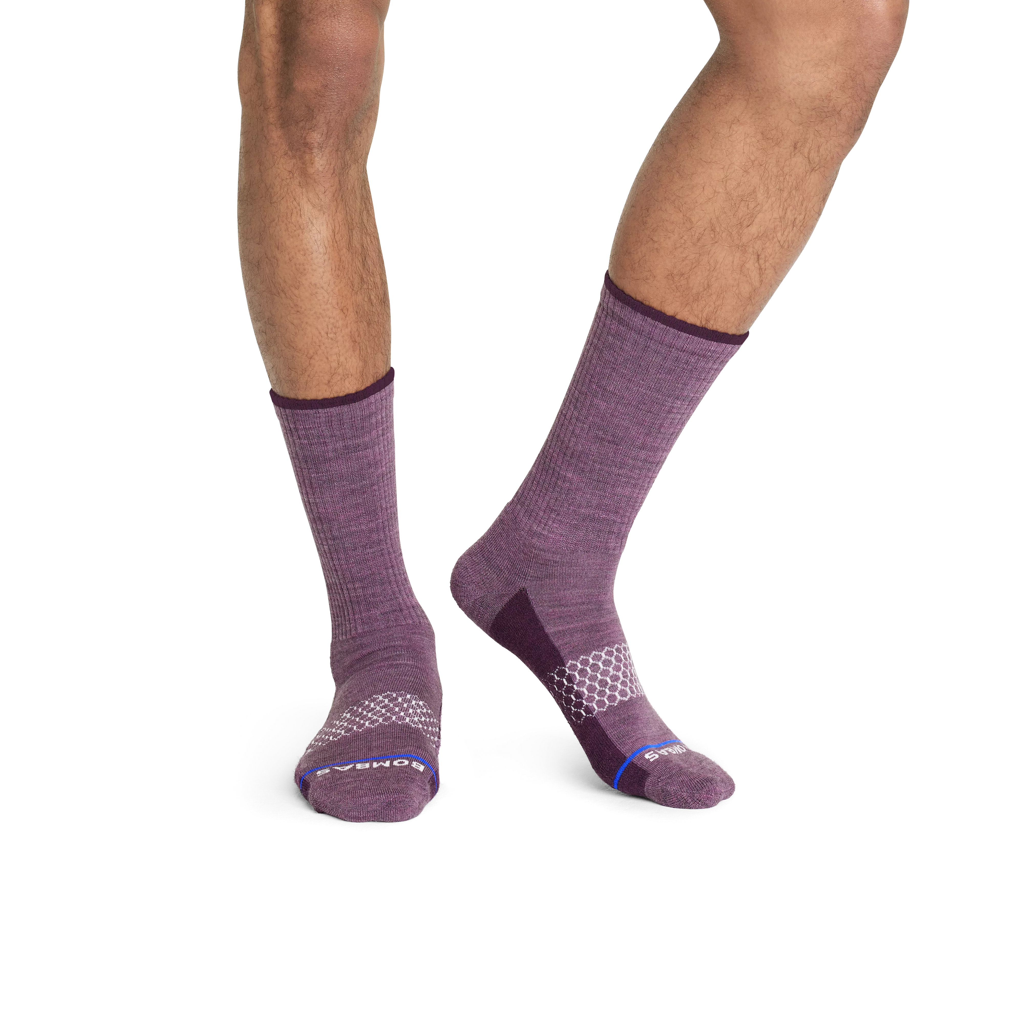 Men's Merino Wool Blend Calf Sock 4-Pack