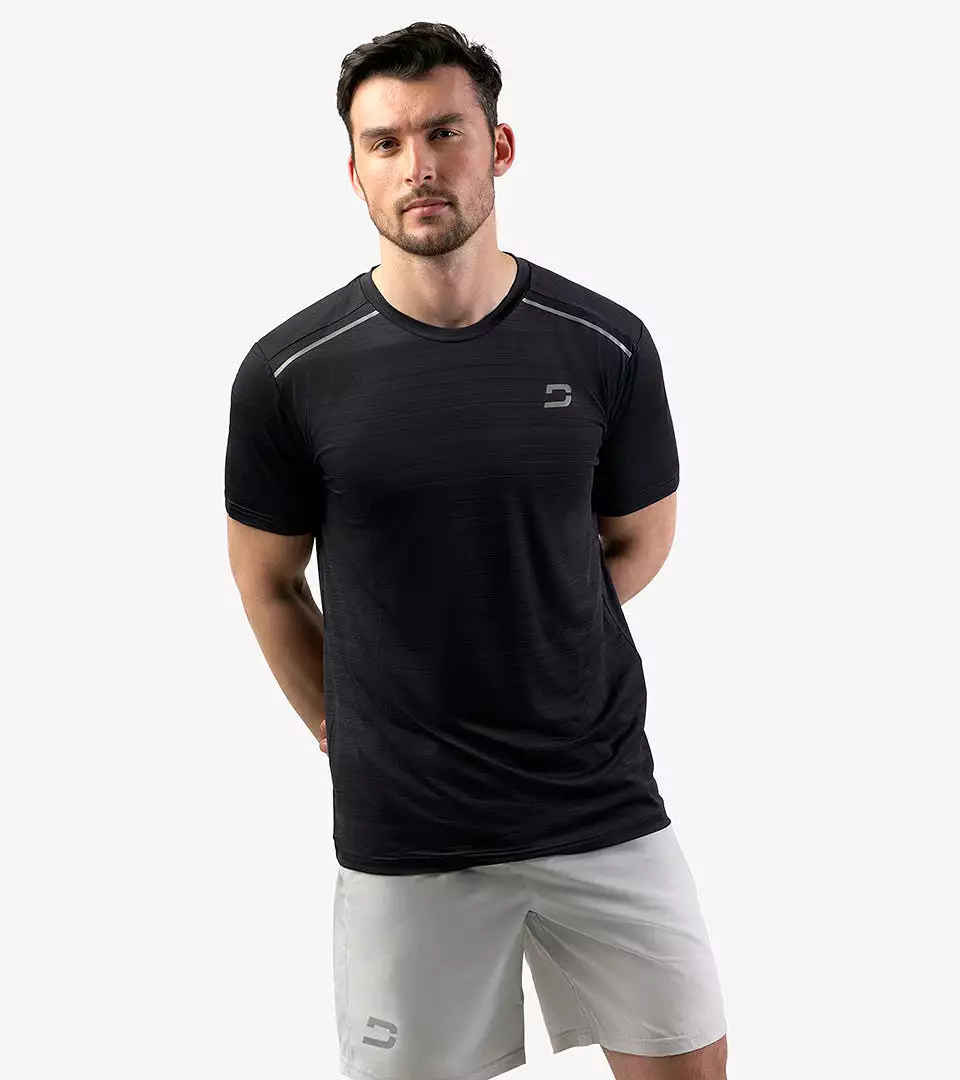 MEN'S MICRO SPORT T-SHIRT - BLACK