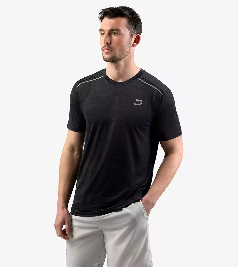 MEN'S MICRO SPORT T-SHIRT - BLACK