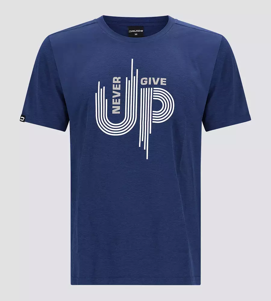 MEN'S NEVER GIVE UP T-SHIRT - NAVY