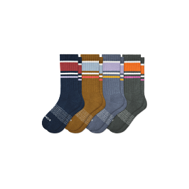 Men's Stripes Calf Sock 4-Pack