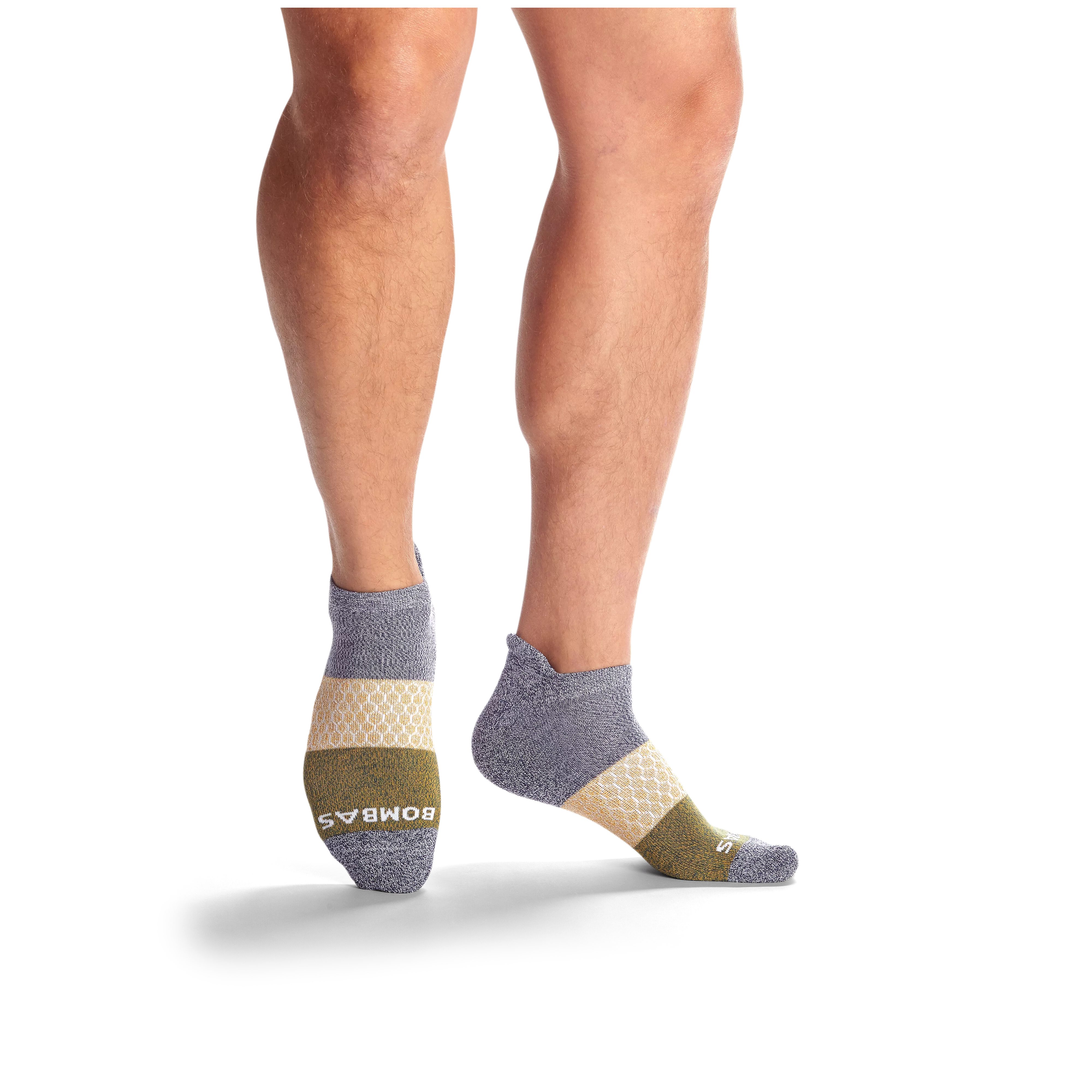 Men's Tri-Block Marl Ankle Sock 6-Pack