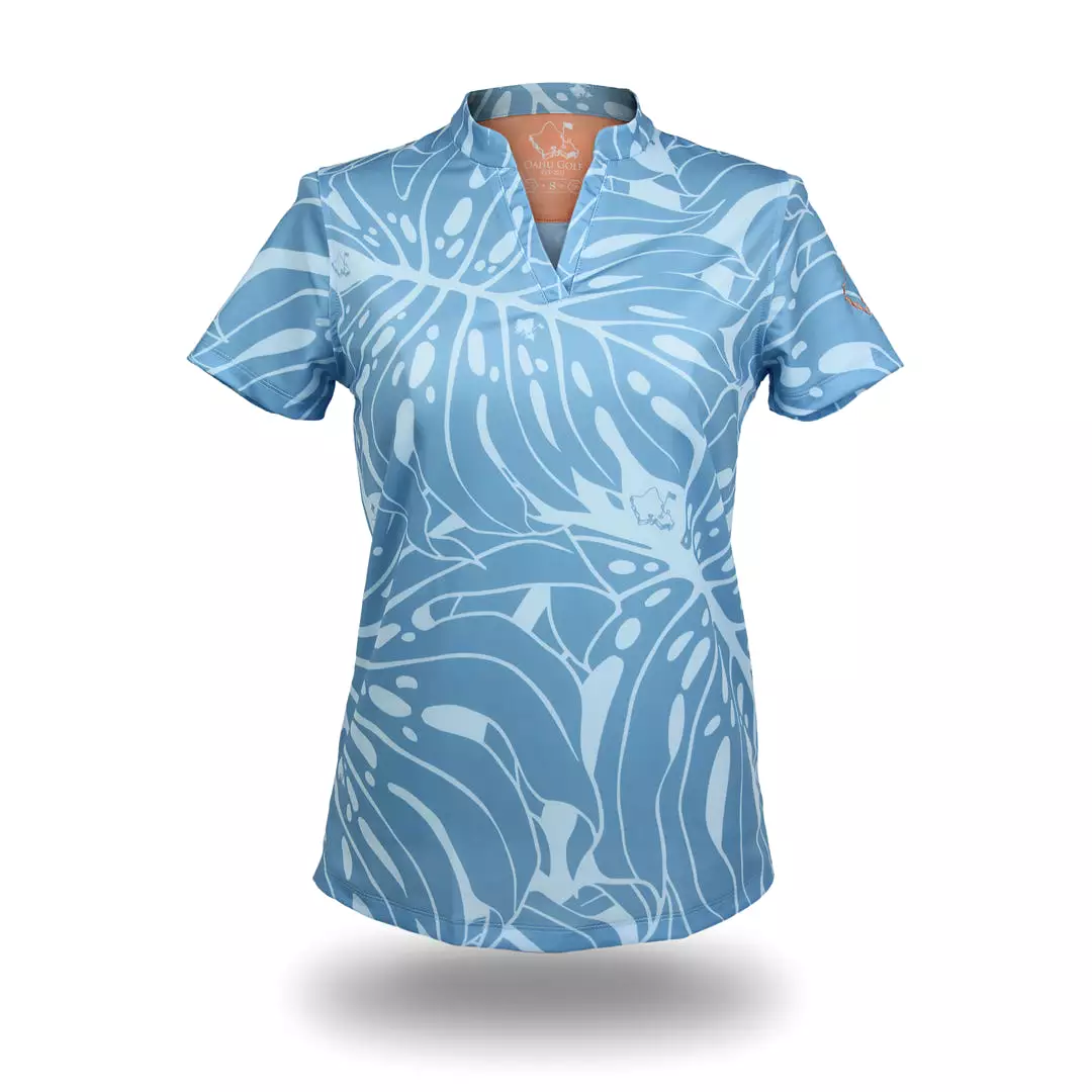 Monstera 2.0 Slate - OGA Women's Polo - Slate Blue