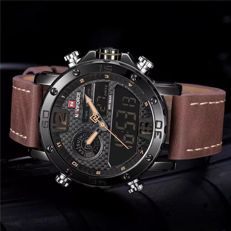 Naviforce Gents Leather Watch