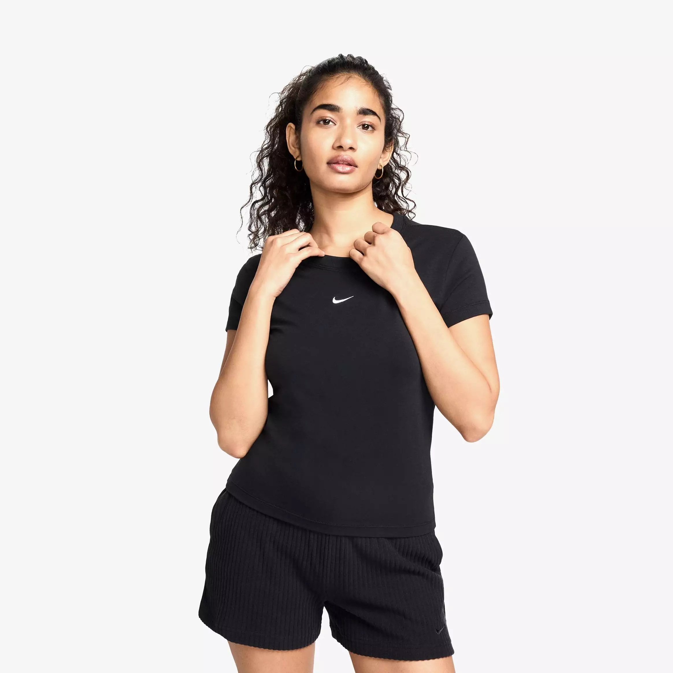 NSW Chill Knit Womens Short Sleeve Shirt (Black)