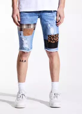 Onyx Patchwork Short (Blue) /C3