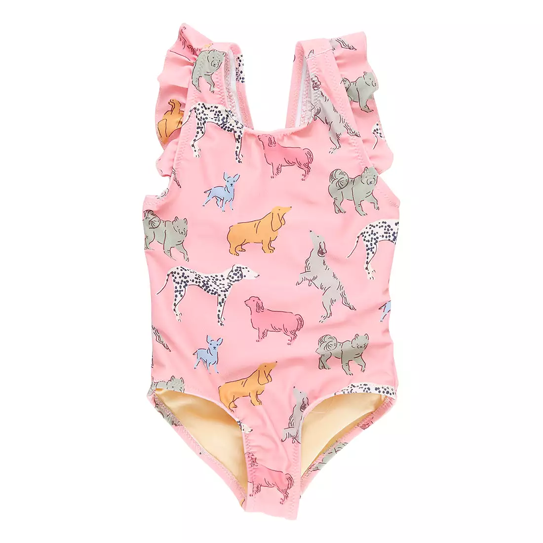 Pink Chicken Girls Liv Swimsuit - Pink Dogs