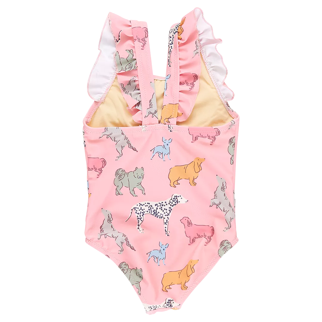 Pink Chicken Girls Liv Swimsuit - Pink Dogs