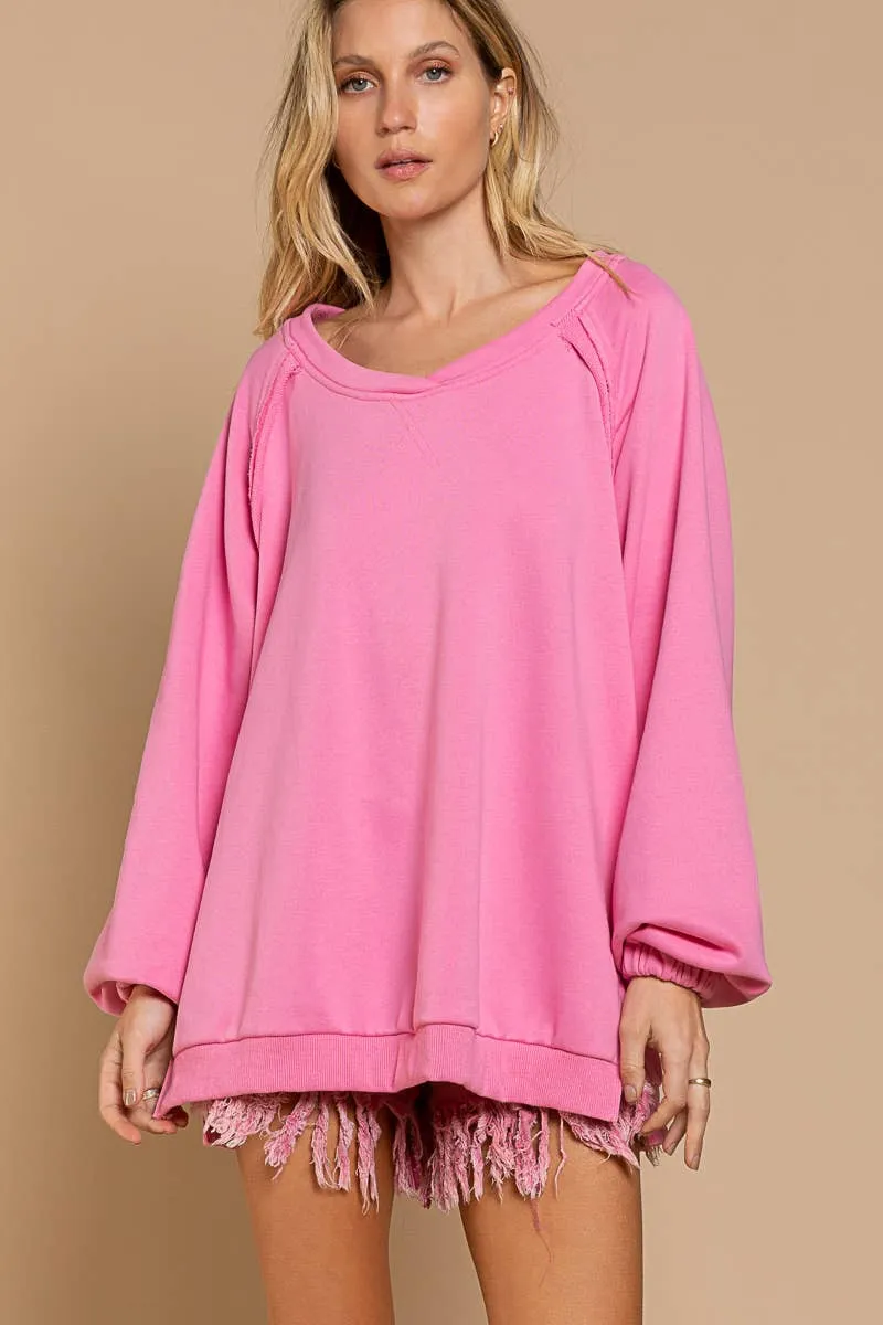 Pink Criss Cross Top