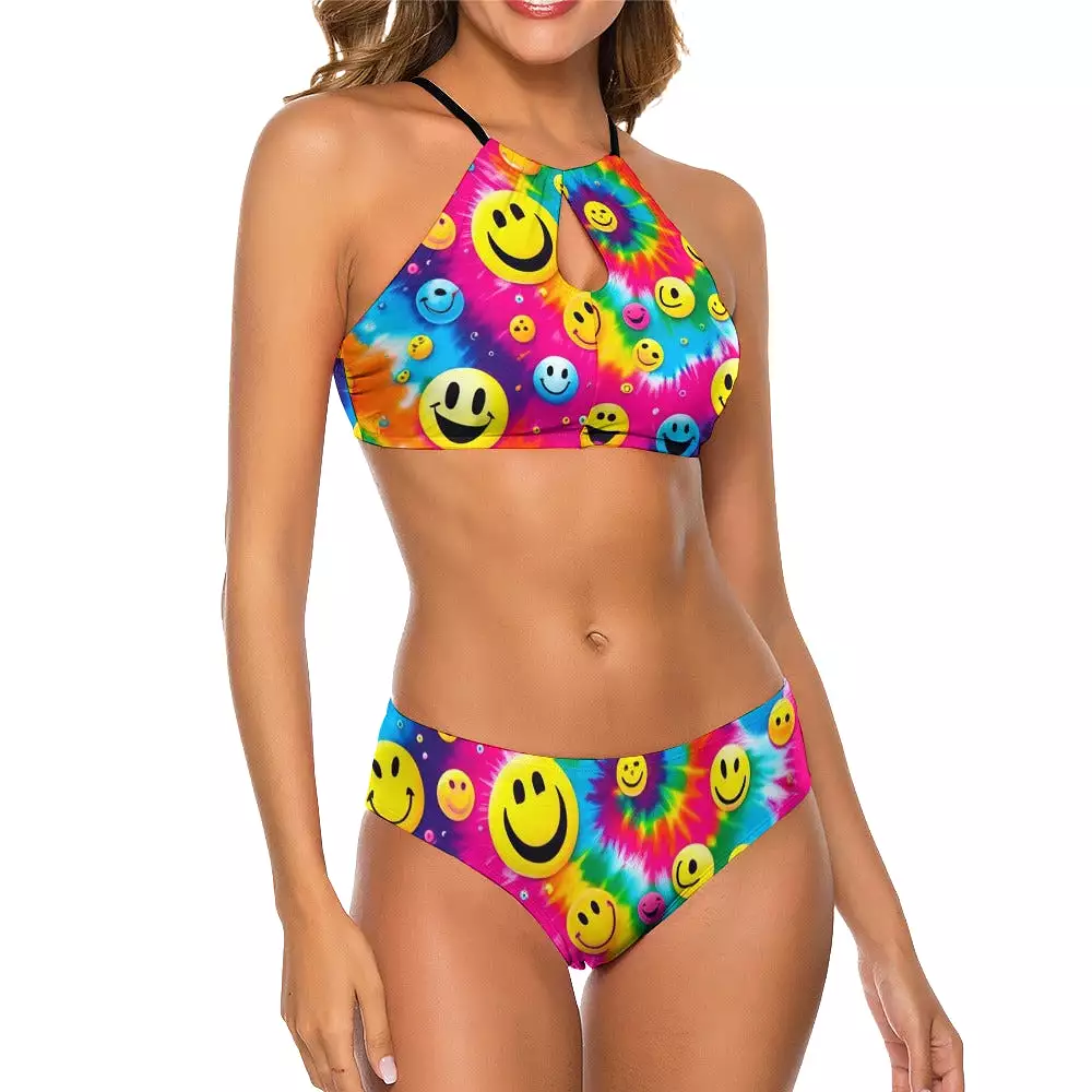 PLUR Smiles Rave Two Piece Swimsuit