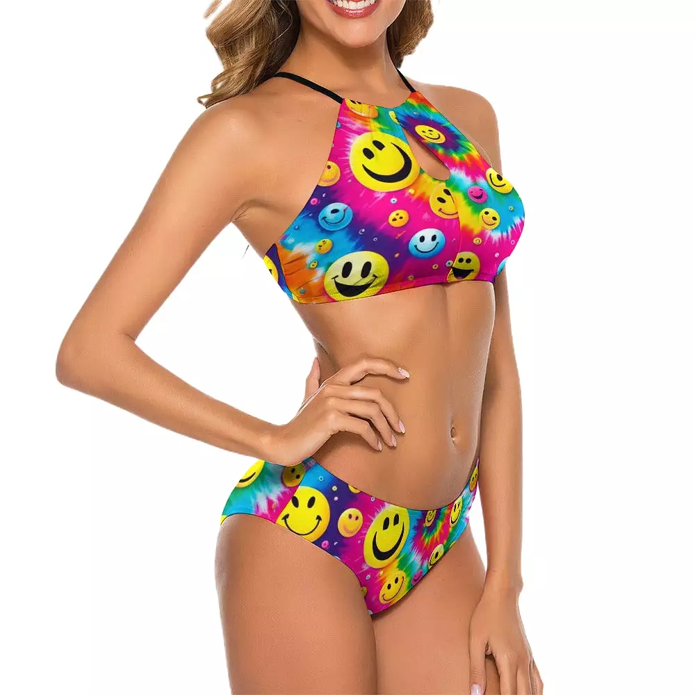 PLUR Smiles Rave Two Piece Swimsuit