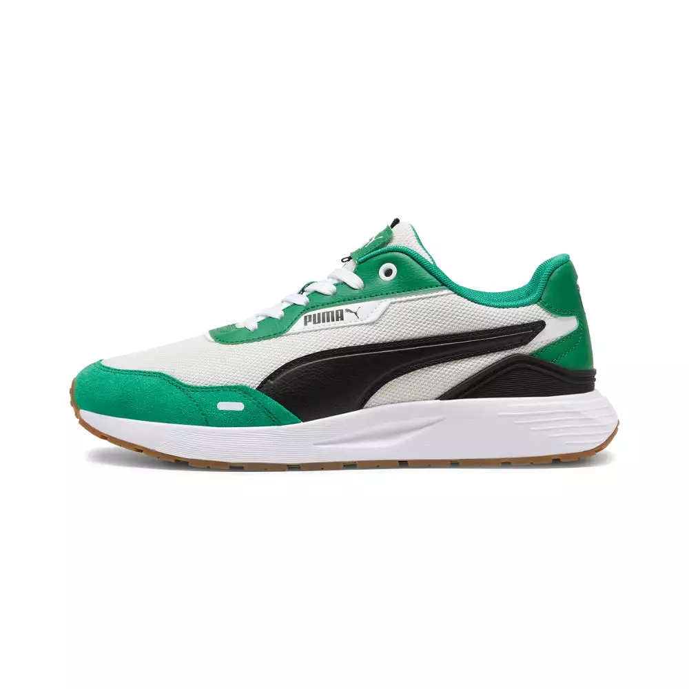 Puma Men's Softride Runtamed Plus Shoes - Gray/Black/Green/White