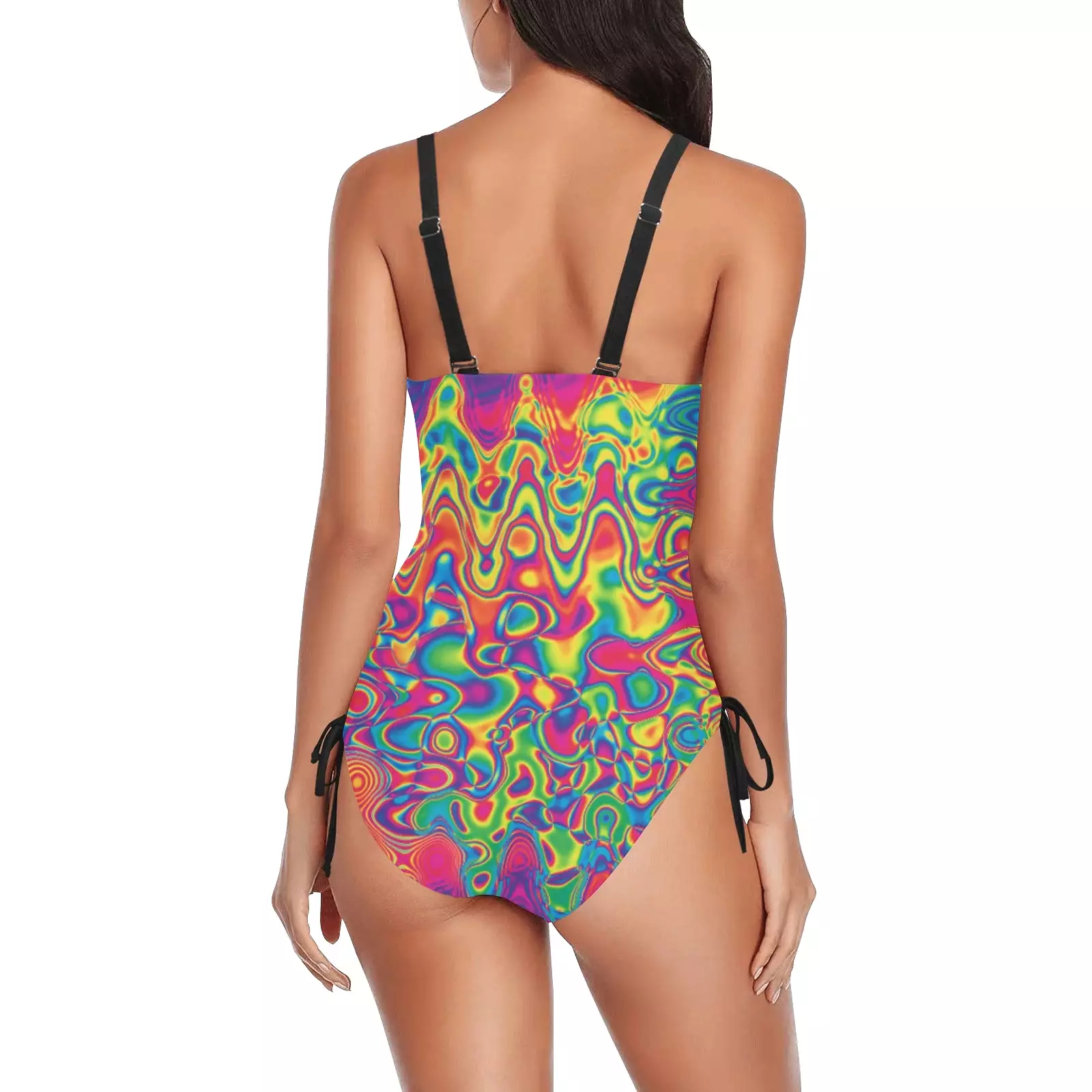 Radiant Hue One Piece Rave Swimsuit