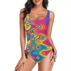 Radiant Hue One Piece Rave Swimsuit