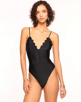 Ramy Brook - Mikayla Scalloped One Piece Swimsuit - Black