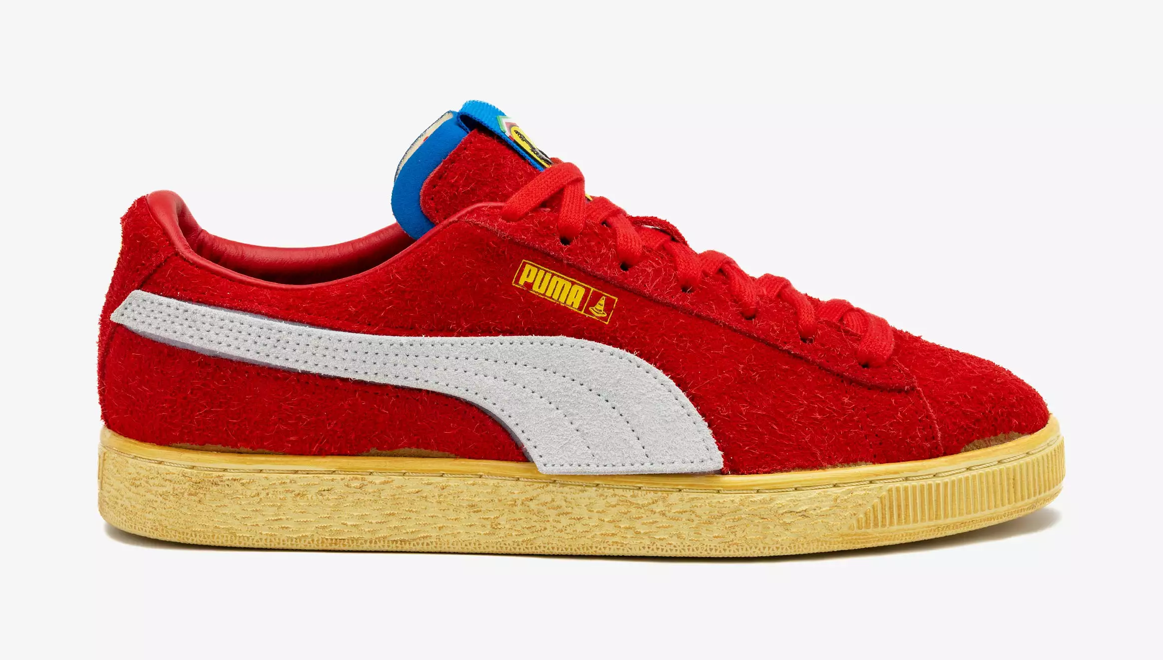 Scuderia Ferrari x Joshua Vides Suede Mens Lifestyle Shoes (Red/Yellow)