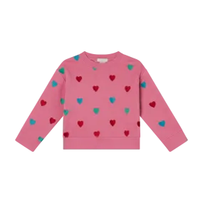 Stella McCartney Girl's Glittery Hearts Sweatshirt