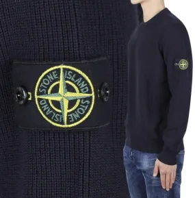 STONE ISLAND  |Logos on the Sleeves Logo Sweaters