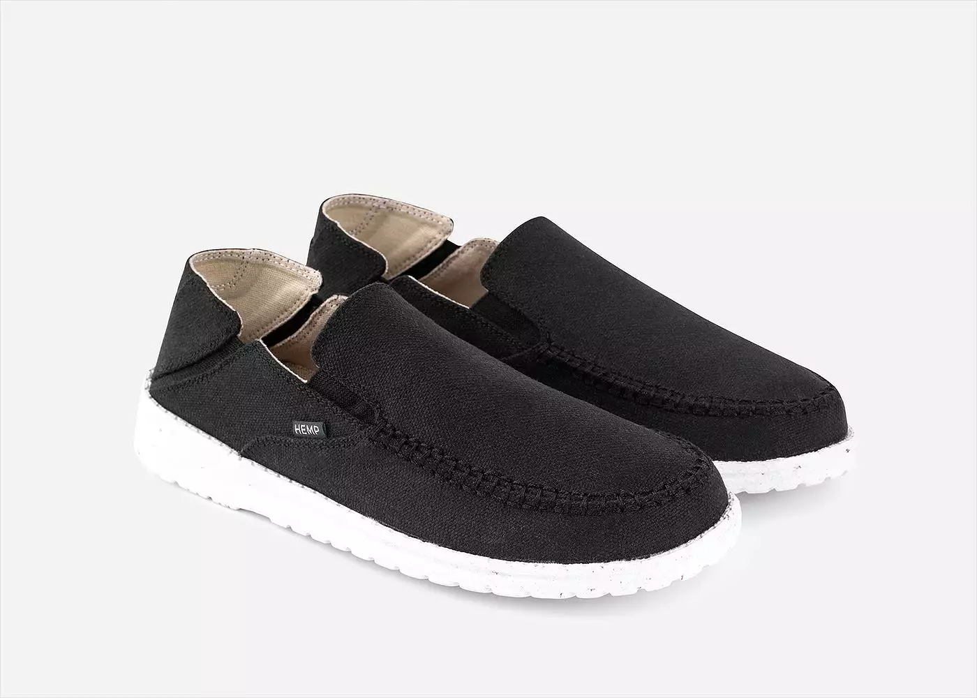 SunSlide Hemp Slip-on for Men in Black