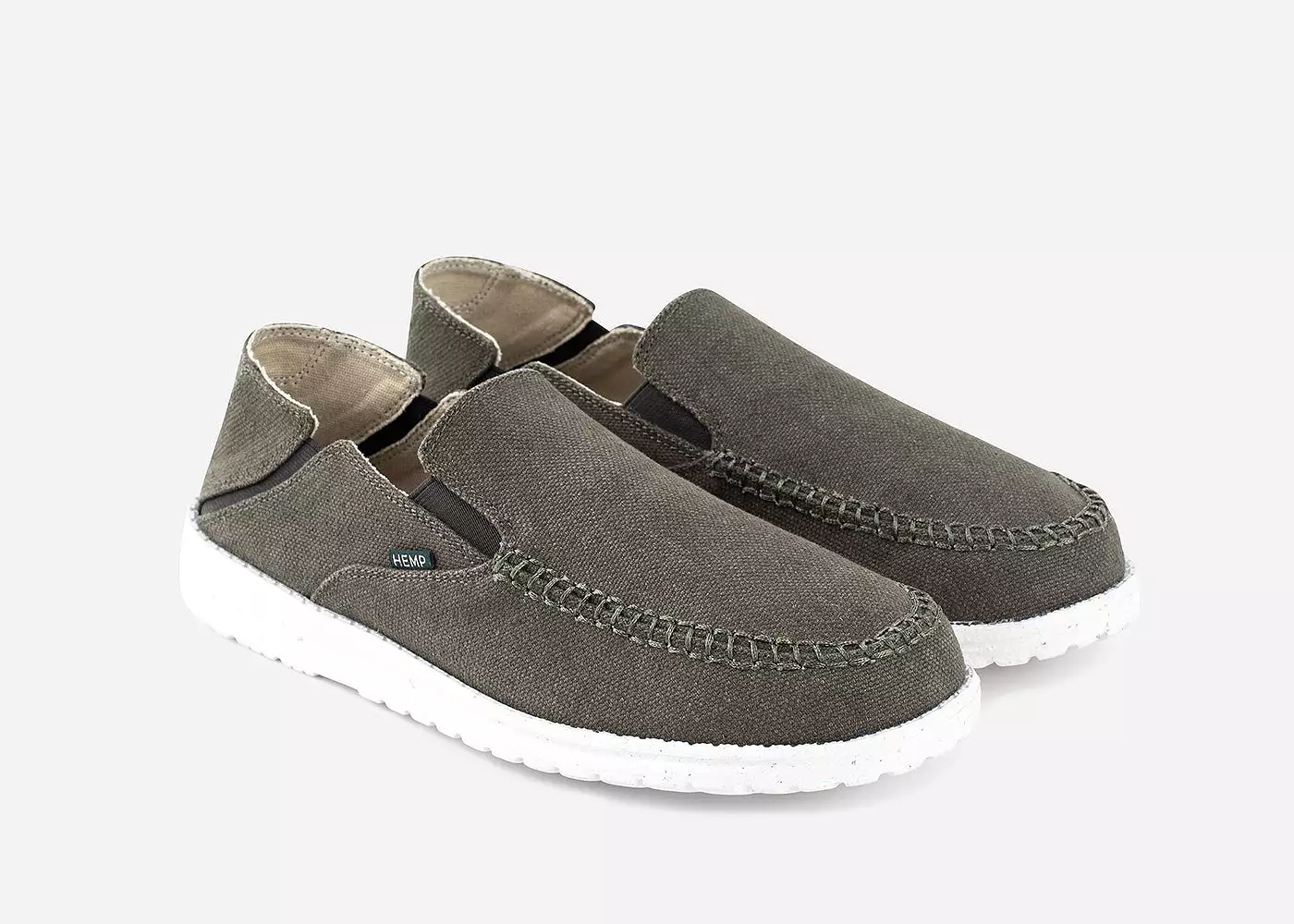 SunSlide Hemp Slip-on for Men in Dark Green