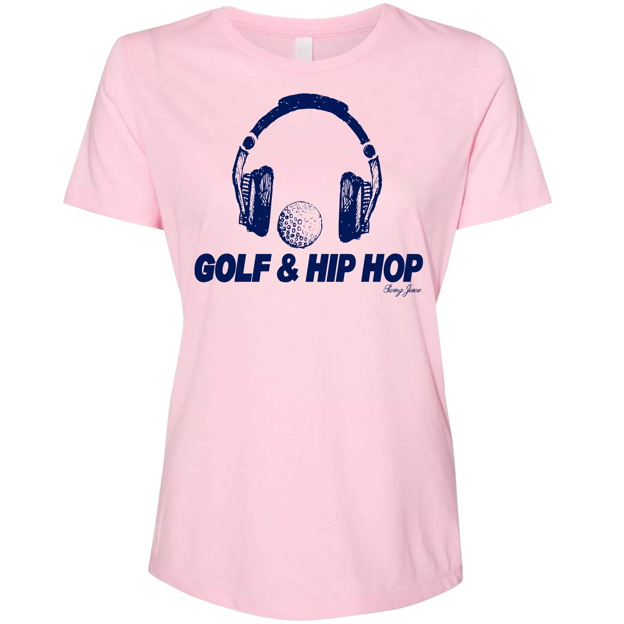 SwingJuice Short Sleeve Women's Relaxed Fit T shirt Golf & Hip Hop Pink