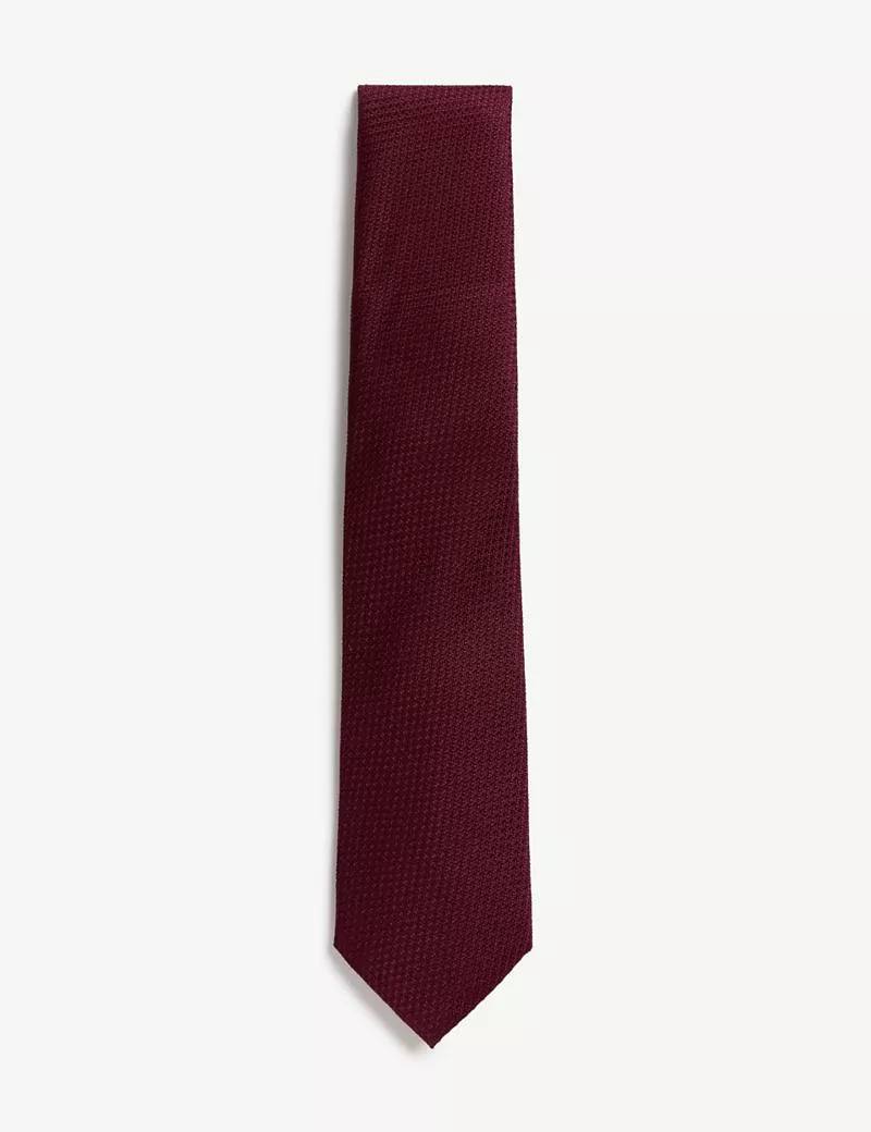 Textured Pure Silk Tie