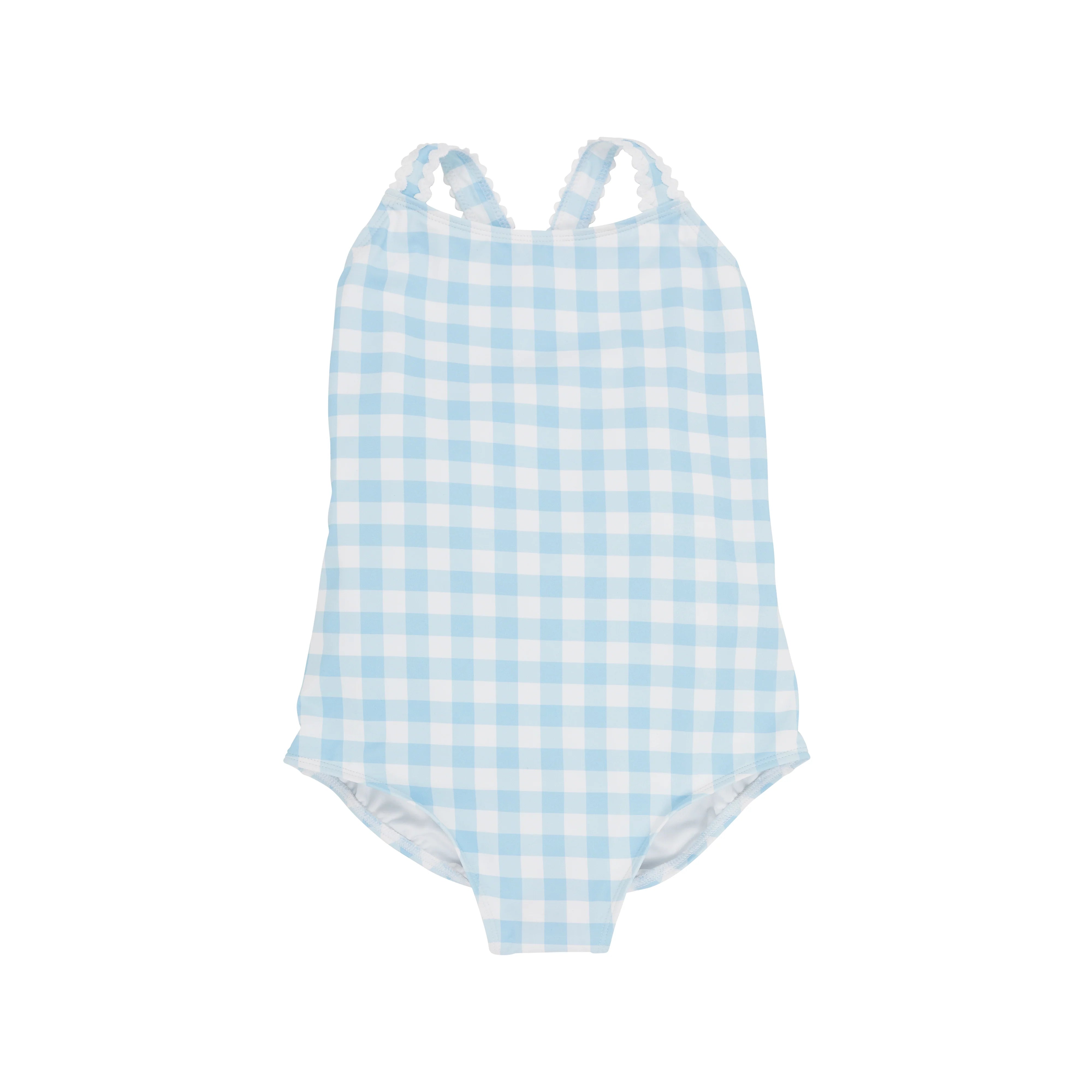 The Beaufort Bonnet Company - Buckhead Blue Gingham Taylor Bay Bathing Suit