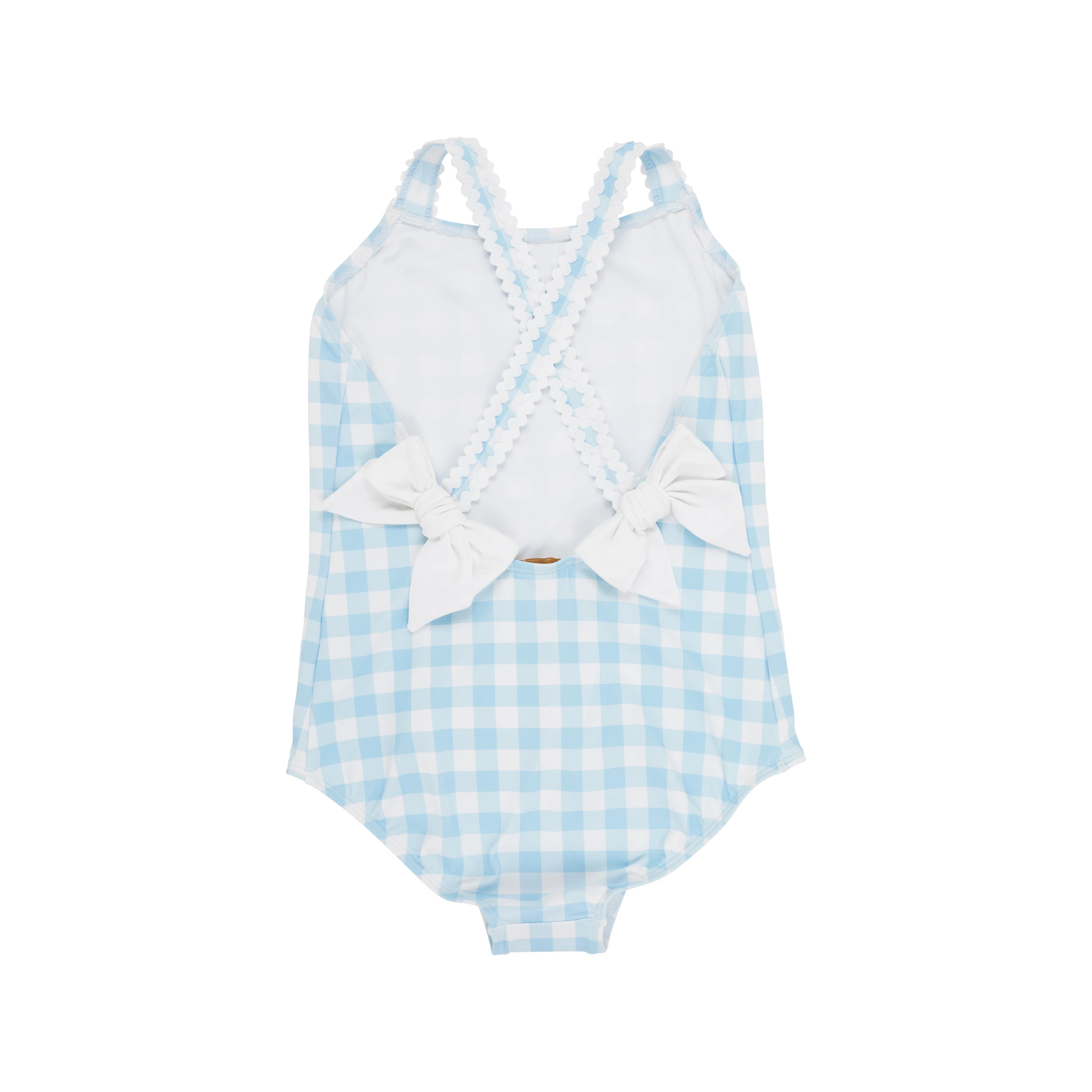 The Beaufort Bonnet Company - Buckhead Blue Gingham Taylor Bay Bathing Suit