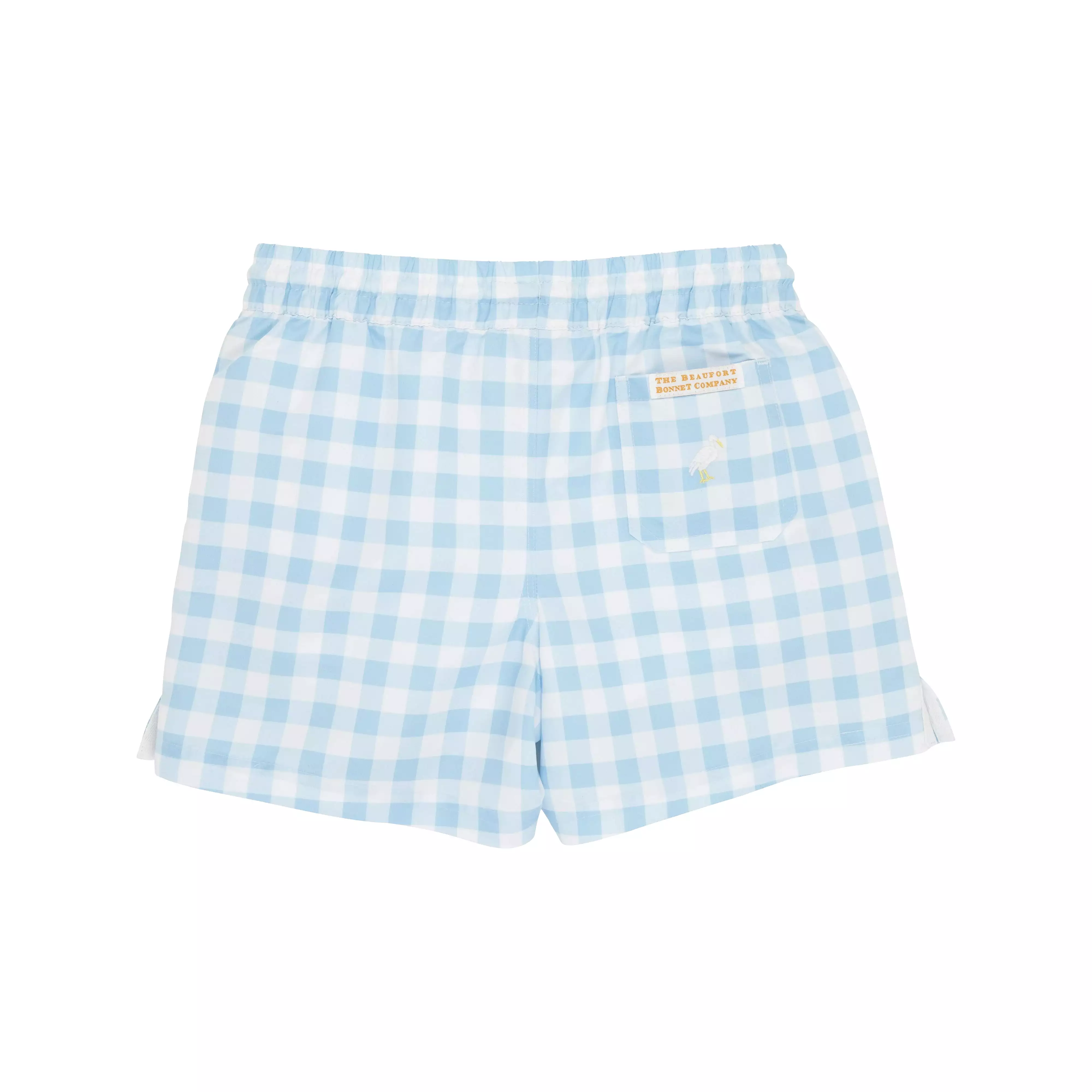 The Beaufort Bonnet Company - Buckhead Blue Gingham Tortola Swim Trunks