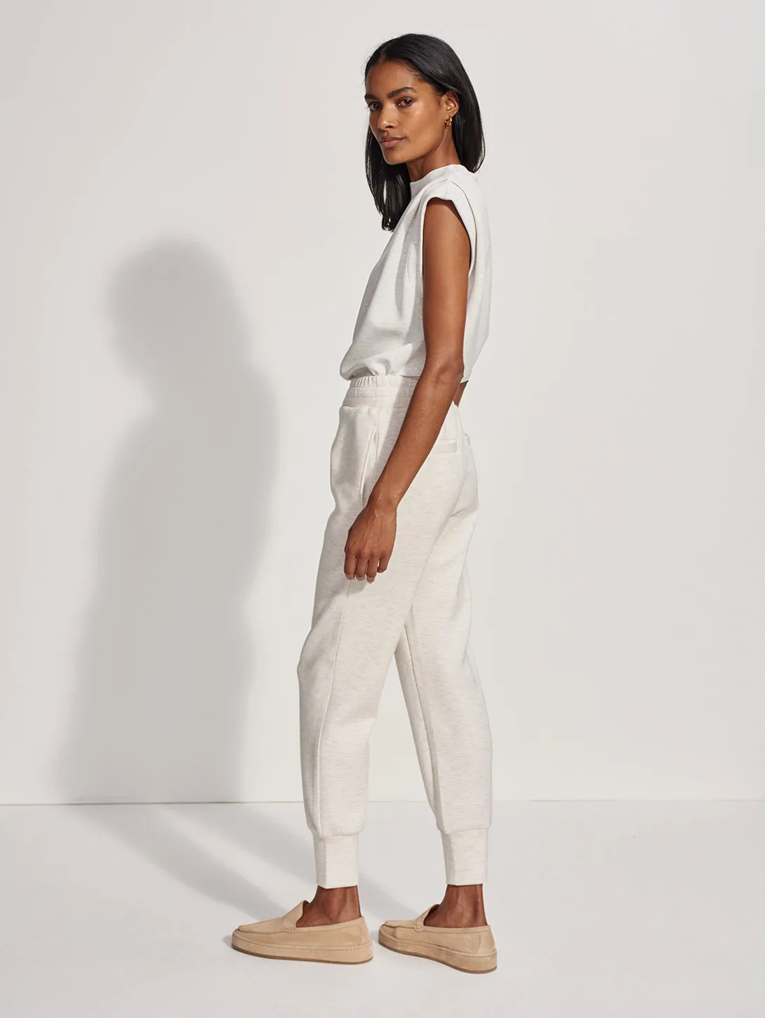 The Slim Cuff Pant 25 - Ivory Marl