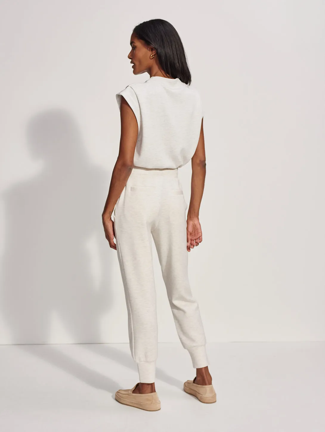 The Slim Cuff Pant 25 - Ivory Marl