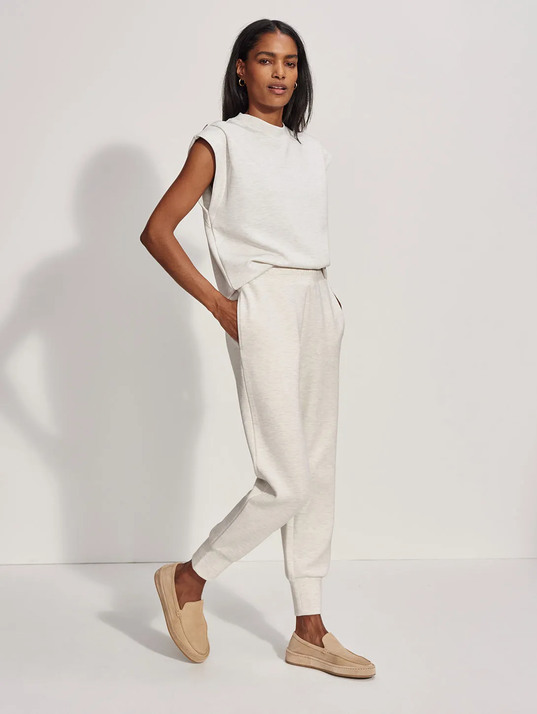 The Slim Cuff Pant 25 - Ivory Marl