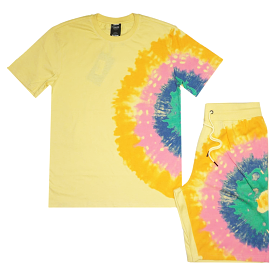 Tie Dye Short Set (Yellow) /C8