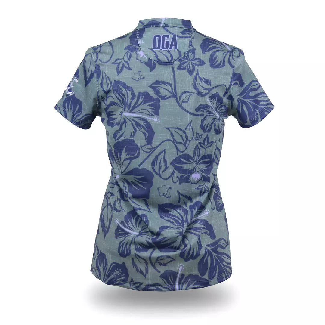 Ube Bloom - OGA Women's Polo - Graphite Ube