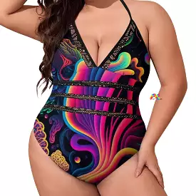 Underwater Flow Plus Size Swimsuit