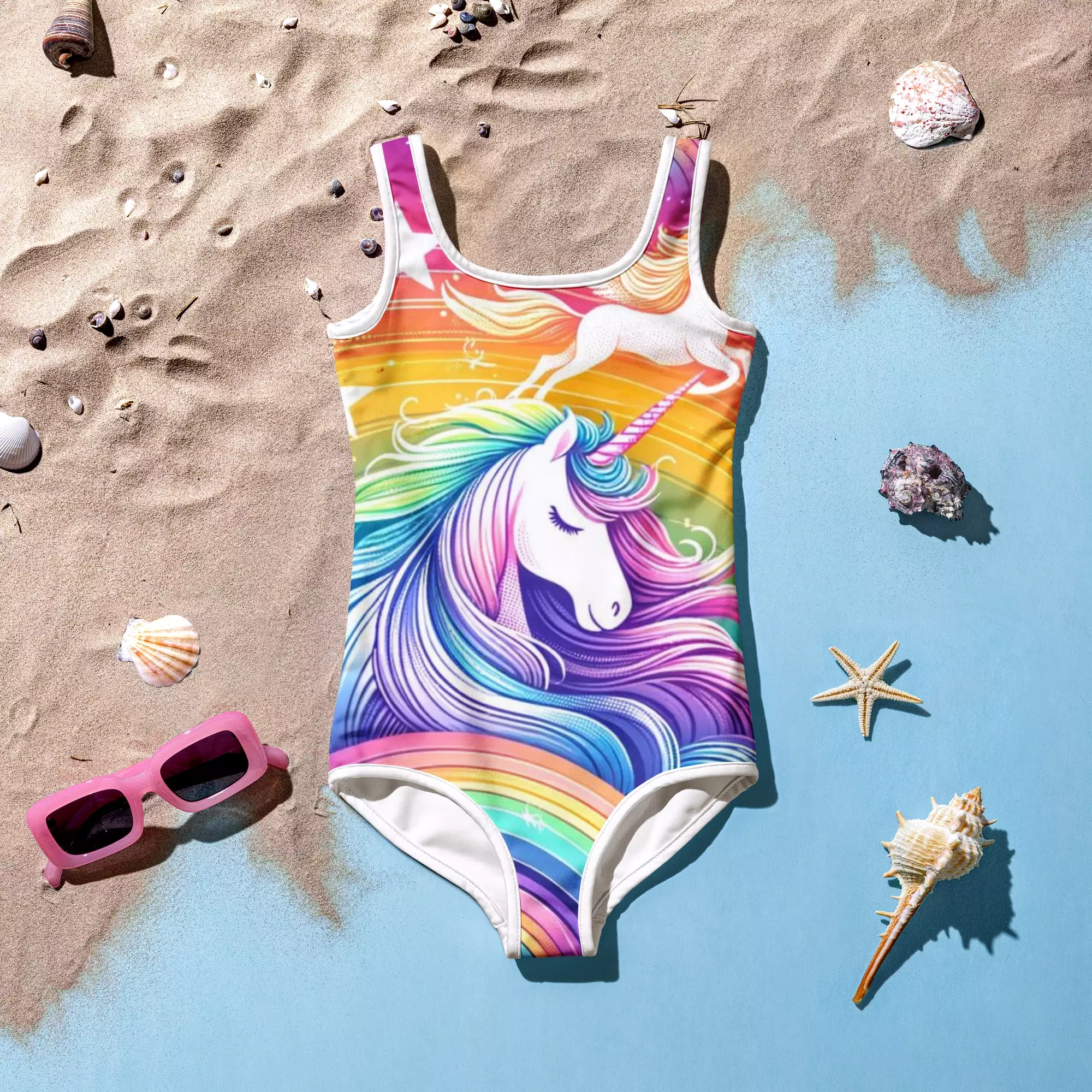 Unicorn Odyssey Girl's One Piece Swimsuit