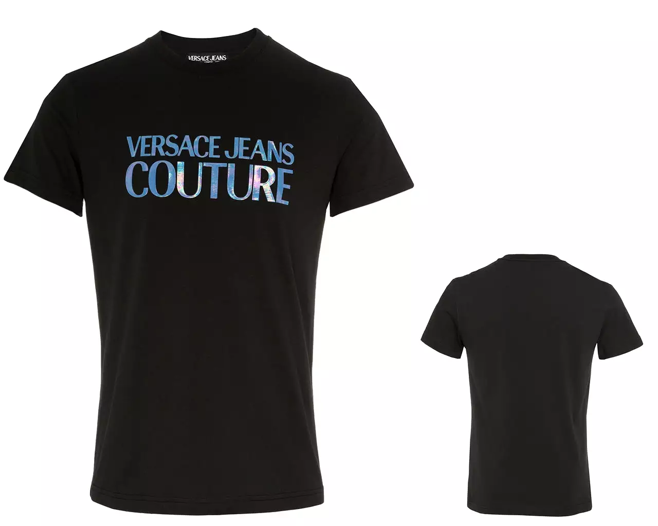 Versace Jeans Couture 72GAHP02 Logo T-Shirt Black