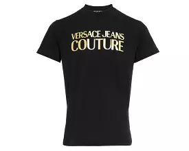 Versace Jeans Couture 72GAHT01 Logo T-Shirt Black