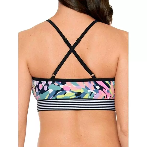 Women's cross back bikini swimsuit top